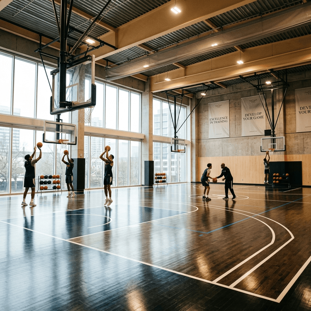 ملاعب مغطاة حديثة